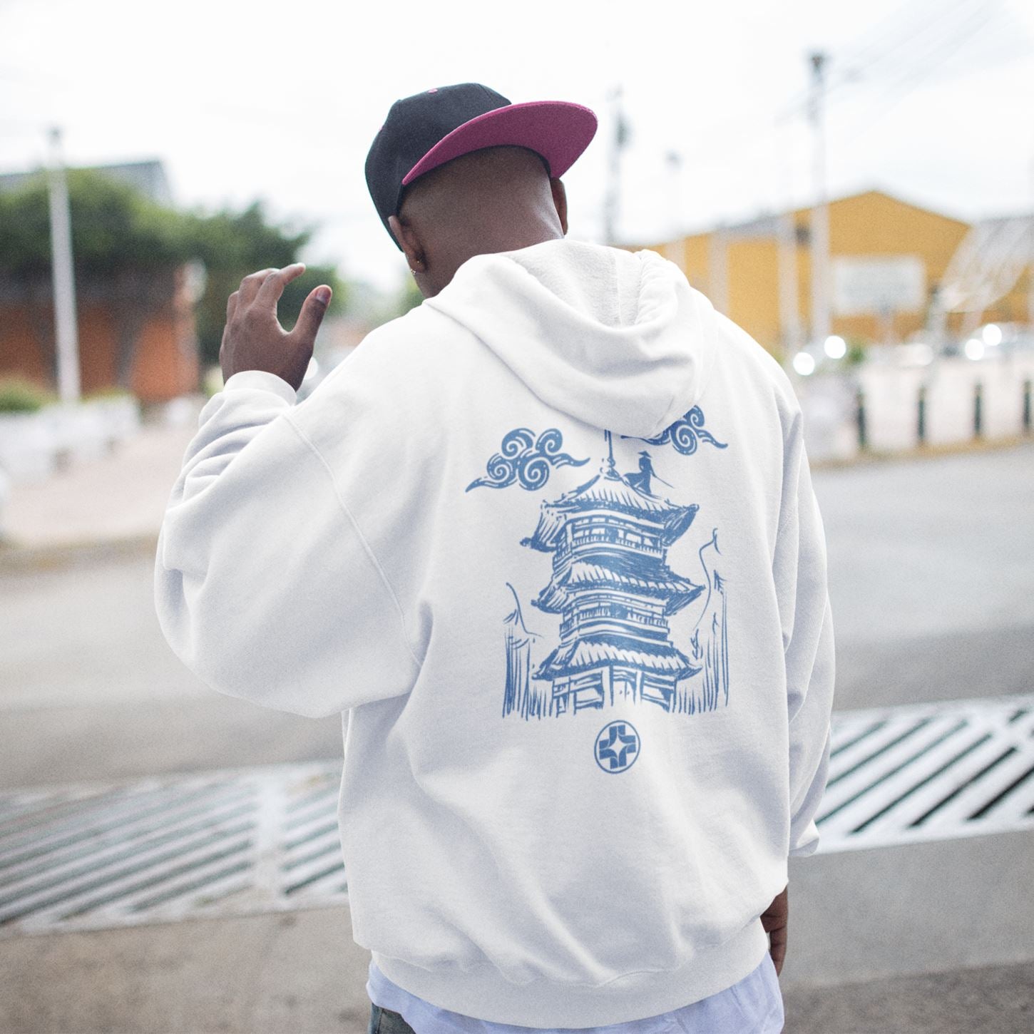Katakana Midweight Hoodie Saniderm Tattoo Aftercare