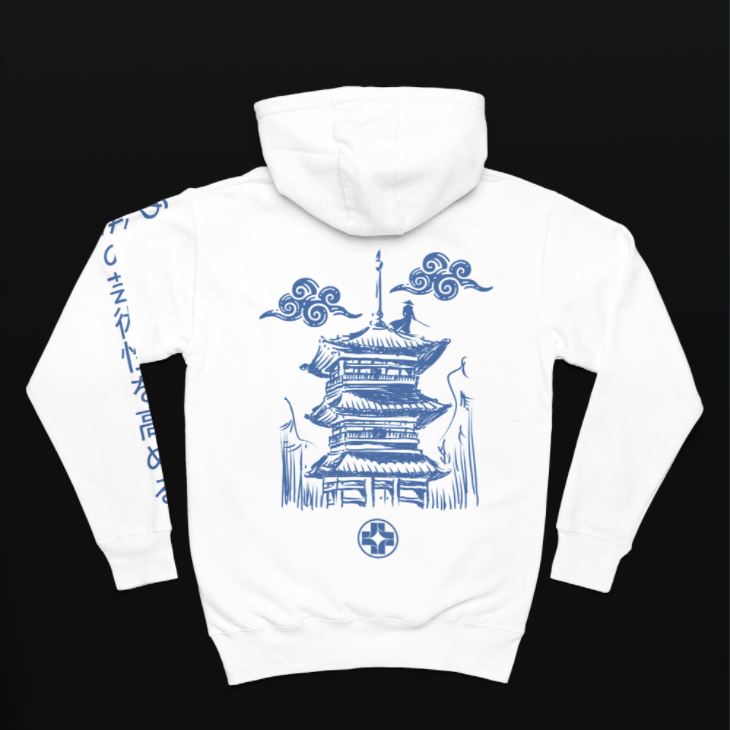 Katakana Midweight Hoodie Saniderm Tattoo Aftercare